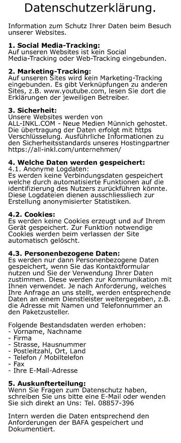 Datenschutzerklaerung